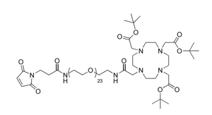 DOTA-tris(TBE)-amido-PEG23-Maleimid