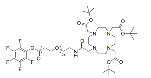 DOTA-tris(FSME)-amido-dPEG24-TFP-Ester