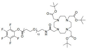 DOTA-tris(TBE)-amido-PEG12-TFP-Ester